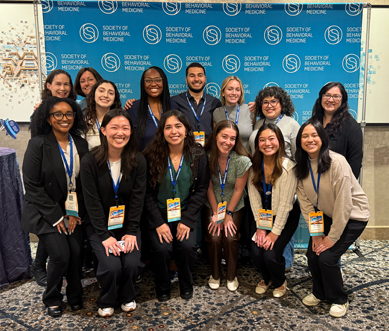 Public Health students and faculty at the 2025 Annual Meeting of the Society of Behavioral Medicine
