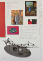 Poster for an art exhibition in Japan featuring the work of Kelly Detweiler, Asuka Kunimatsu and Kenji Otaki