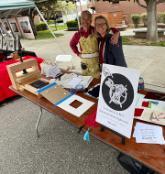Kirstyn Leuner and Maria Judnick at the 2026 SF Bay Area Printers' Fair and Wayzgoose