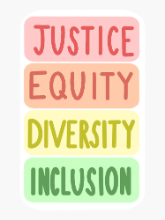 Justice, Equity, Diversity, Inclusion word image