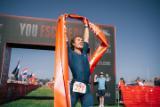 Kyle Berg winning the 2026 Escape from Alcatraz; photo by GEANINE JAMISON