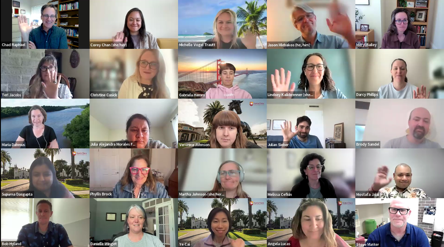 SCU Sustainability across the Curriculum Workshop participants