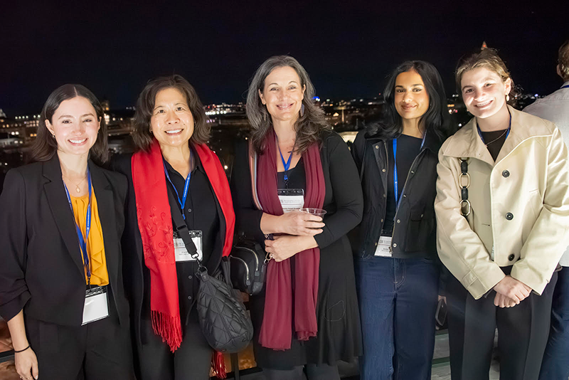 L to R:  Maria Estrada, Elsa Chen, Heather Powell Brown, Amulya Thota, and Emma Moltyaner