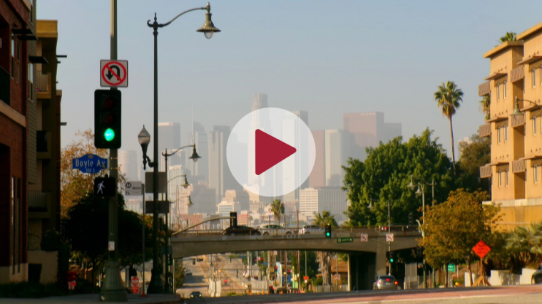 LA Immersion Video placeholder - downtown LA from Boyle Heights