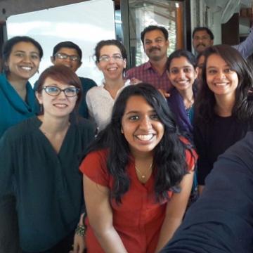 Sri with the ECF Team