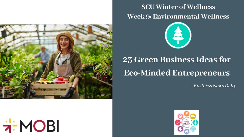 Twitter post of 25 Green Business Ideas for Eco-Minded Entrepreneurs