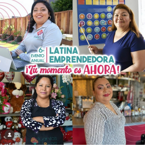 Latina Emprendedora 2022 flyer images