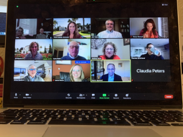 Photo of Zoom Meeting with MOBI Board