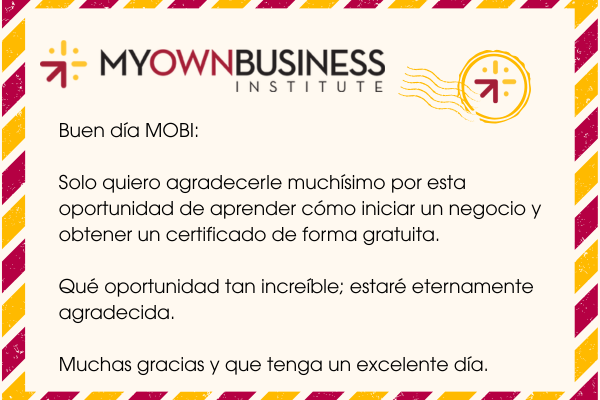 Nota de Agradecimiento