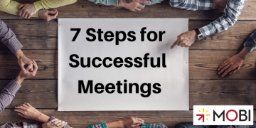 Photo showing title "7 Steps for Successful Meetings"