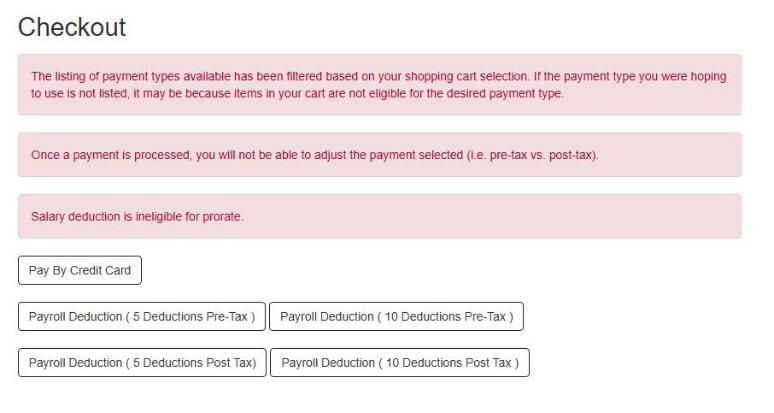 AIMS checkout