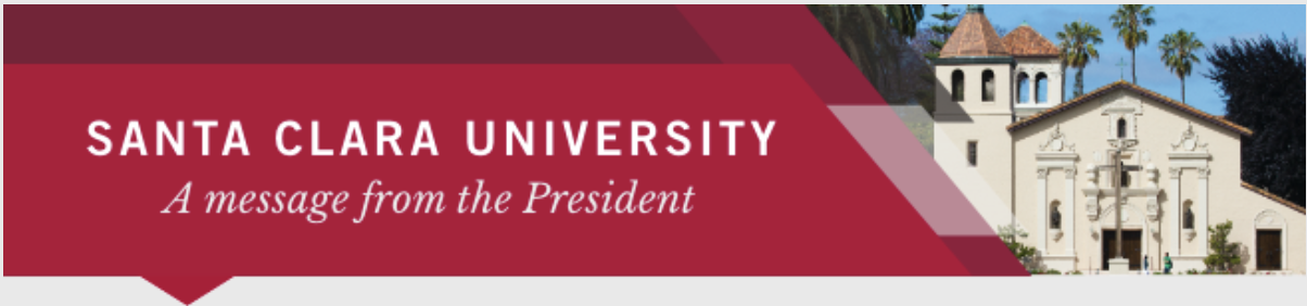 DO NOT USE Unofficial Presidential Banner. Message from the President.