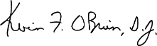Black cursive text reading KOB on a white background.