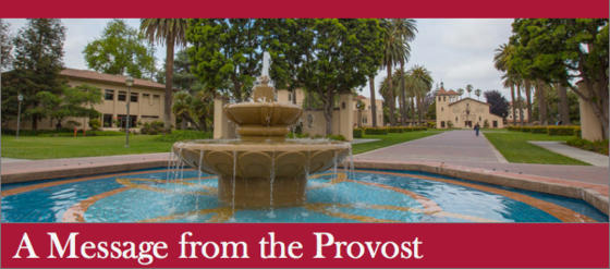 Provost's Update Banner with Fountain 560px