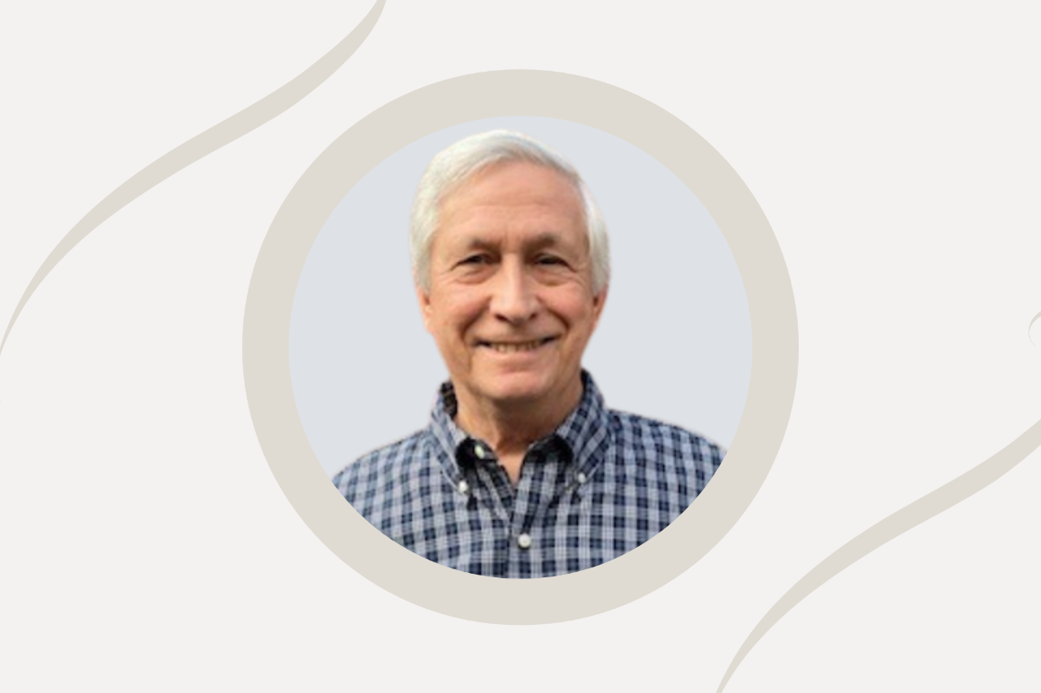 Portrait of Gary Connor, donor, in a circular frame