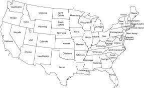 The Outsiders - Map of USA showing all states labeled with various names.